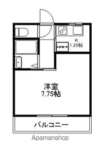 サンハイツ若里【1階】の間取り