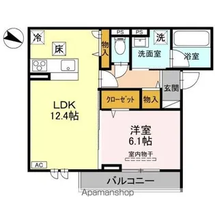 プリュニエ【1階】の間取り