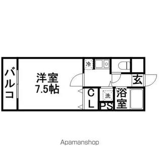 プレデュパルク壱番館【4階】の間取り