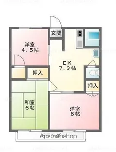 太田ハイツ【A102号室】の間取り