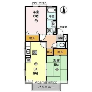 コーポラスITOⅡ B【1階】の間取り