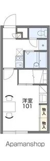 レオパレスハッピードエルA【1階】の間取り