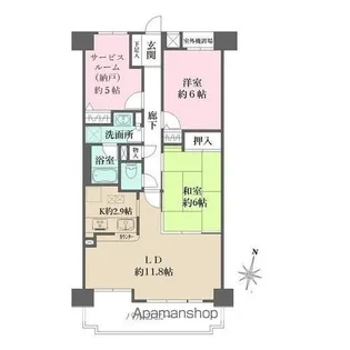 藤和シティコープ勝川【2階】の間取り