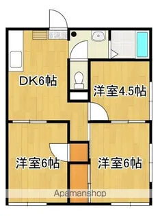 メゾン飯田【102号号室】の間取り