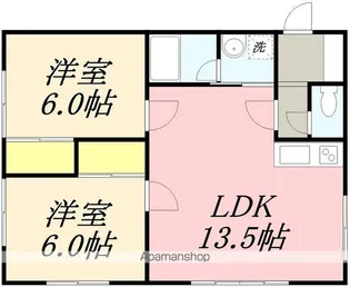 コーポサンフラワー【3号室】の間取り