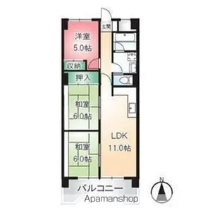 ラジョーヌ【4階】の間取り