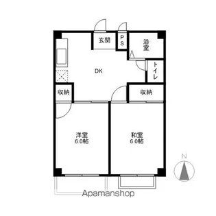 アーバン稲葉【1階】の間取り