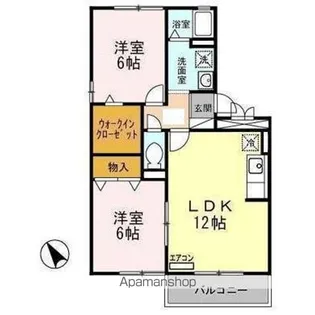 ホルツプラッツ【2階】の間取り