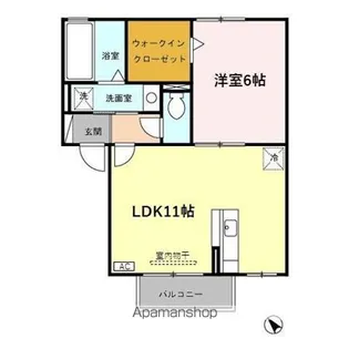 ウィスタリア【2階】の間取り