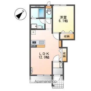 グラート・M【1階】の間取り