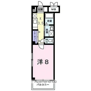 コリウス【1階】の間取り