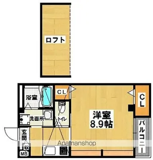 エヌエムキャラントサンクノース【4A号室】の間取り