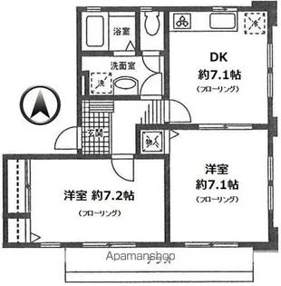 プラザ・ワン【1階】の間取り