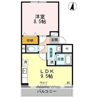 パシフィックレインボー【2階】の間取り