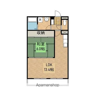 Kハイム【202号室】の間取り