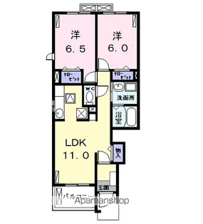 ベル アロッジオ Ⅰ【1階】の間取り