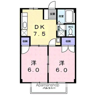 サンパレス淀川B【2階】の間取り