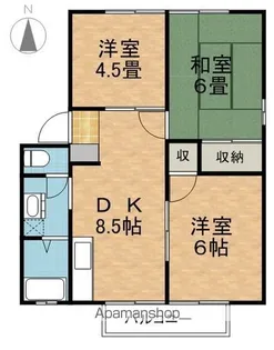 サンシティ上松【2階】の間取り