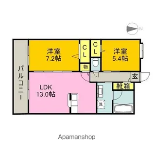 ARPAGE(アルページュ)【3階】の間取り