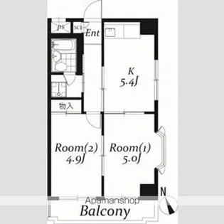 ベル島田【7階】の間取り