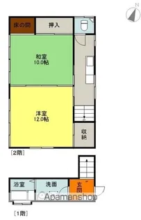 福島県双葉郡楢葉町大字井出字西原【一戸建】の間取り