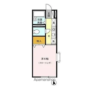 東京都小平市学園西町1丁目【アパート】の間取り