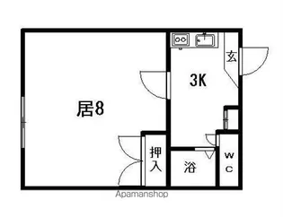 美園銀座パレス【206号室】の間取り