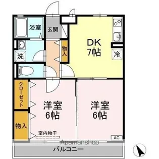 ファミーユ昭和【3階】の間取り