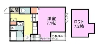 アプリーレ福間【1階】の間取り