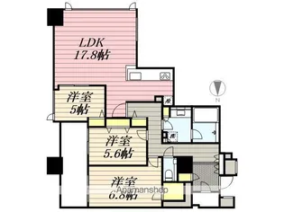シティタワー浜松【9階】の間取り