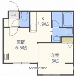 ブランノワール本郷通【4階】の間取り