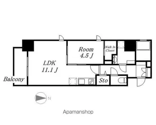 パークアクシス名古屋山王【11階】の間取り