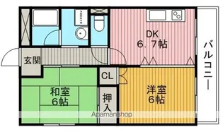 レジデンスマロン弐番館【3階】の間取り