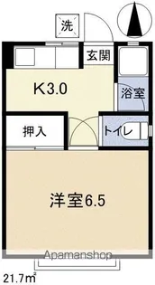 フォーブル今町【202号室】の間取り