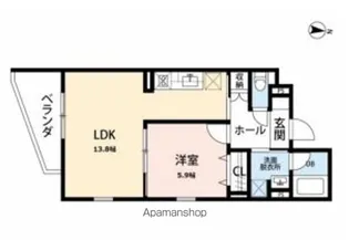 ソレアード姫路駅東【302号室】の間取り