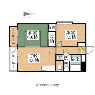 アーク302【5A号室】の間取り