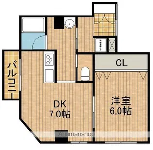 リ・ポーズ21【602号室】の間取り
