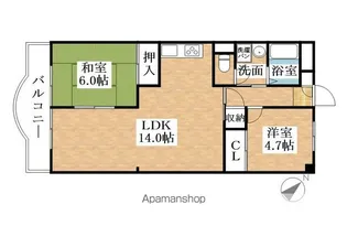 メゾン山木【3階】の間取り