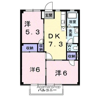 パストラルⅡ【1階】の間取り