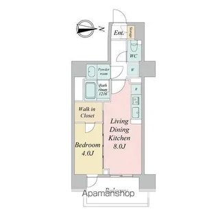 グランカーサ一番町【1203号室】の間取り