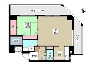 ヴィゴレ【402号室】の間取り