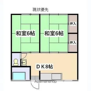 コーポもり【201号室】の間取り