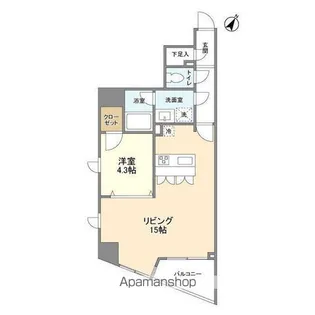 プロスペクト渋谷道玄坂【9階】の間取り