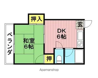 ハイツ神明台【103号室】の間取り