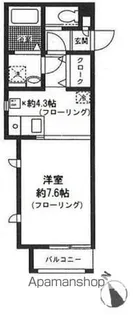 エミレシア【1階】の間取り