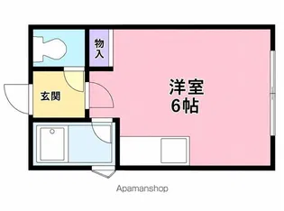 青年公寓【204号室】の間取り