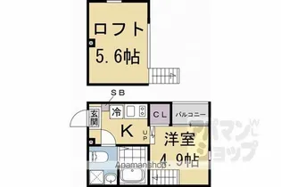 ハーモニーテラス豊後橋町A【101号室】の間取り