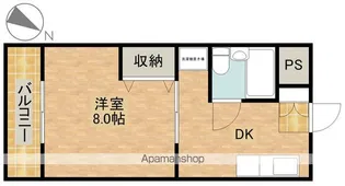 キャンパスみずほⅡ【3階】の間取り
