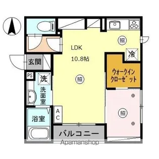 アラータ敦賀【205号室】の間取り