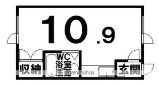 コーポ北の時計台【2階】の間取り